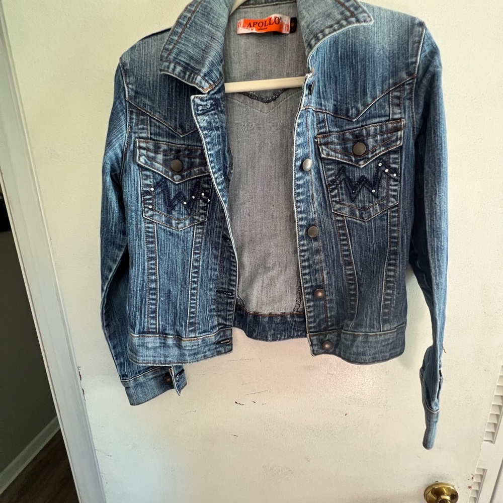 Apollo Jeans Distressed Blue Denim Jacket